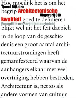 Architectonische kwaliteit